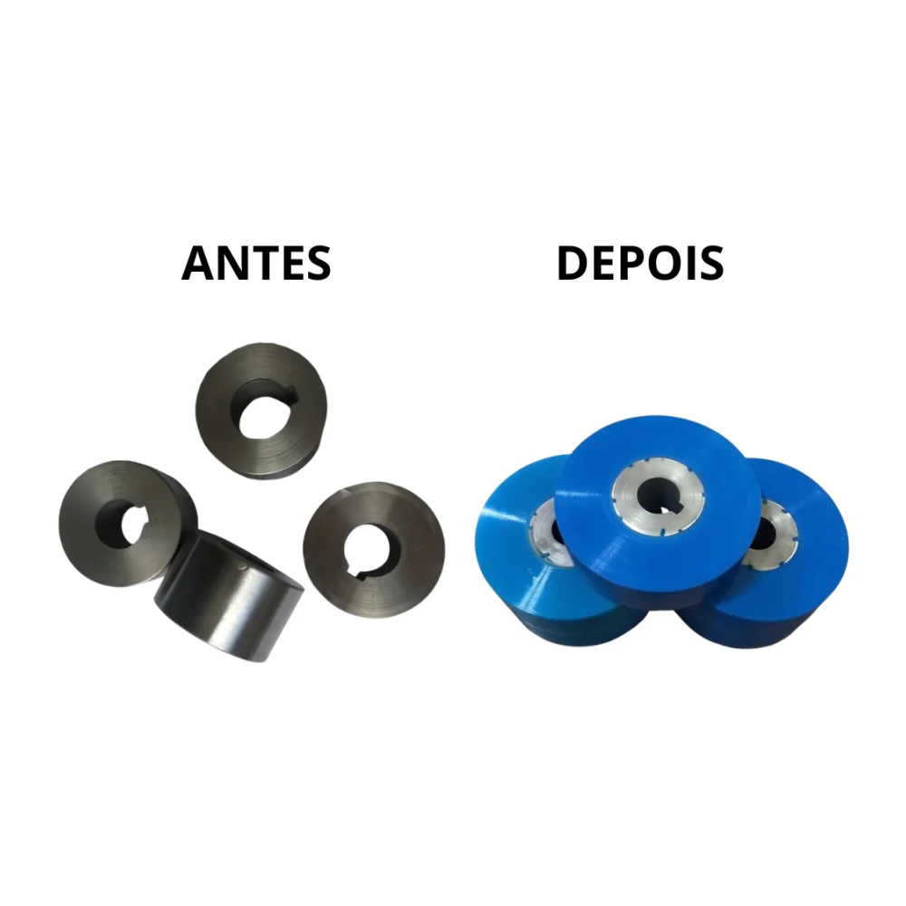 Peças Revestidas de Poliuretano